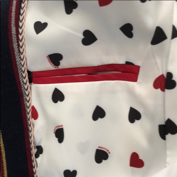 BROOKS BROTHERS ❤️ Heart Lined Striped Blazer - Picture 8 of 8